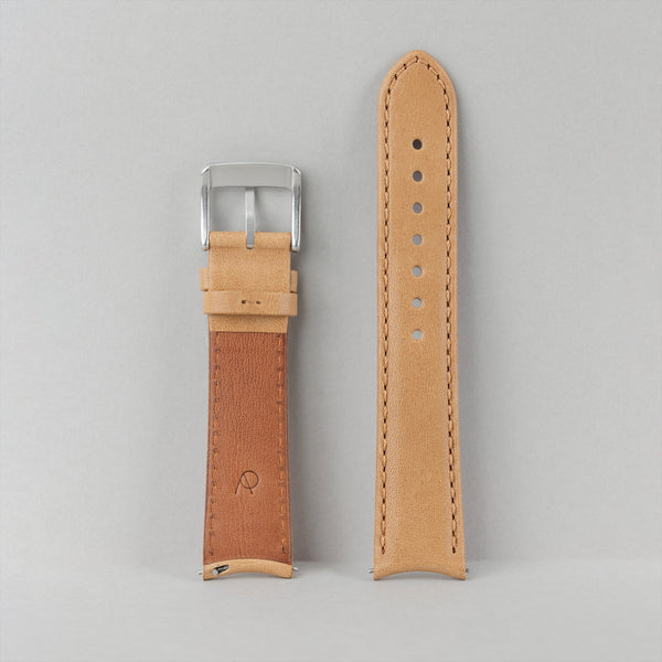 20 mm - Beige Leather strap