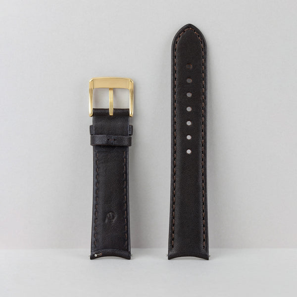 20 mm - Brown Gold Leather strap